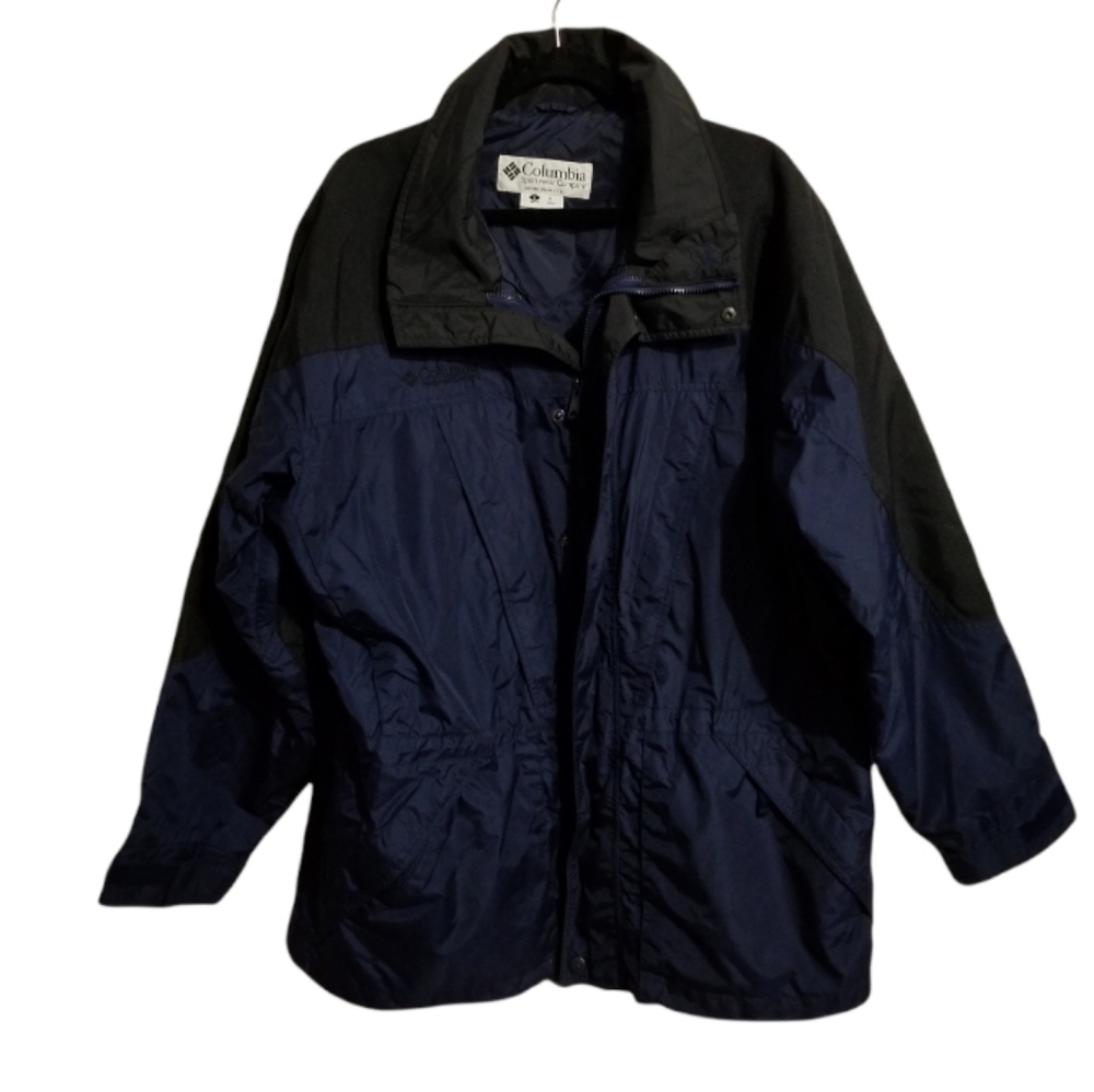 COLUMBIA Blue Zippered Outerwear Jacket Men's Unisex Large